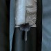 KIMONO & HAORI BLEU-VERT EN SOIE STRUCTURÉE 009-231 (M)